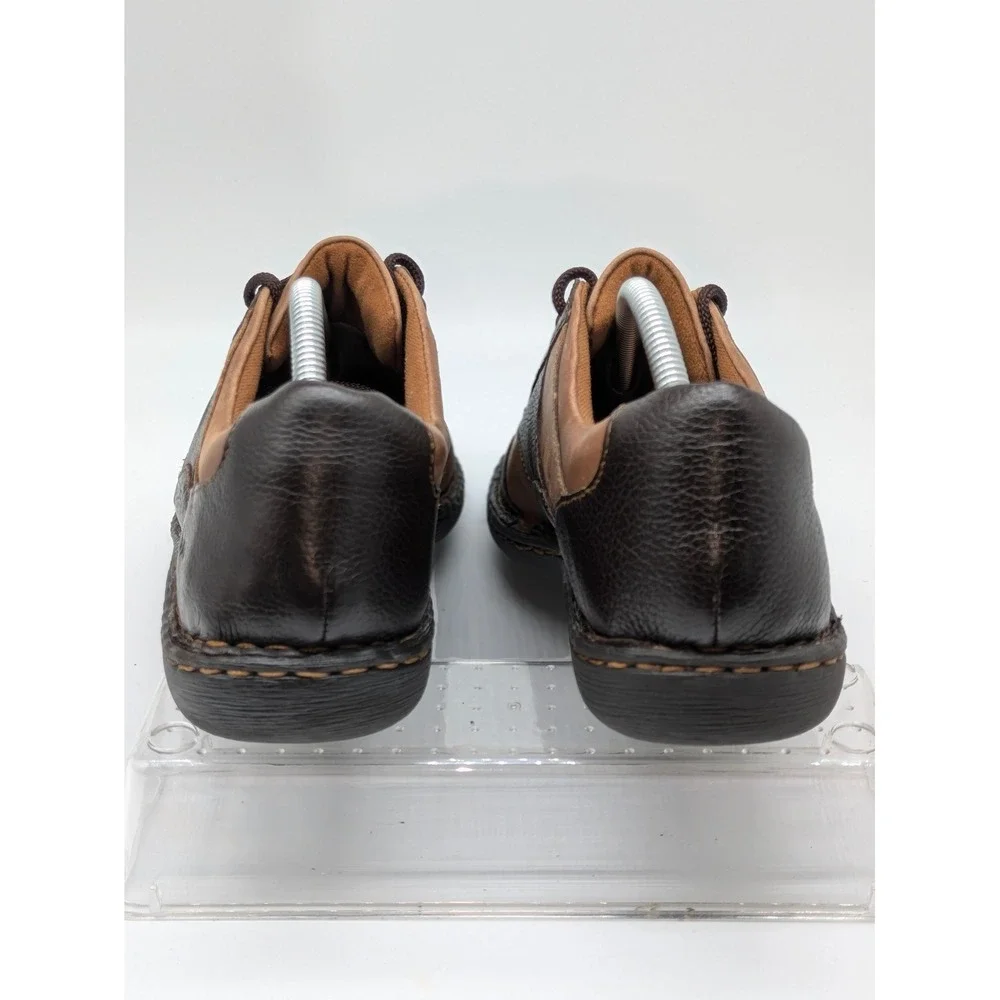 b.o.c. by Born Men's Brown Leather Lace Up Comfort Shoes Size 11 EU 43 Casual